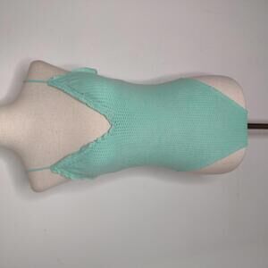 NWT VIX Paula Hermanny Women's Green One-Piece Swimsuit Size Small